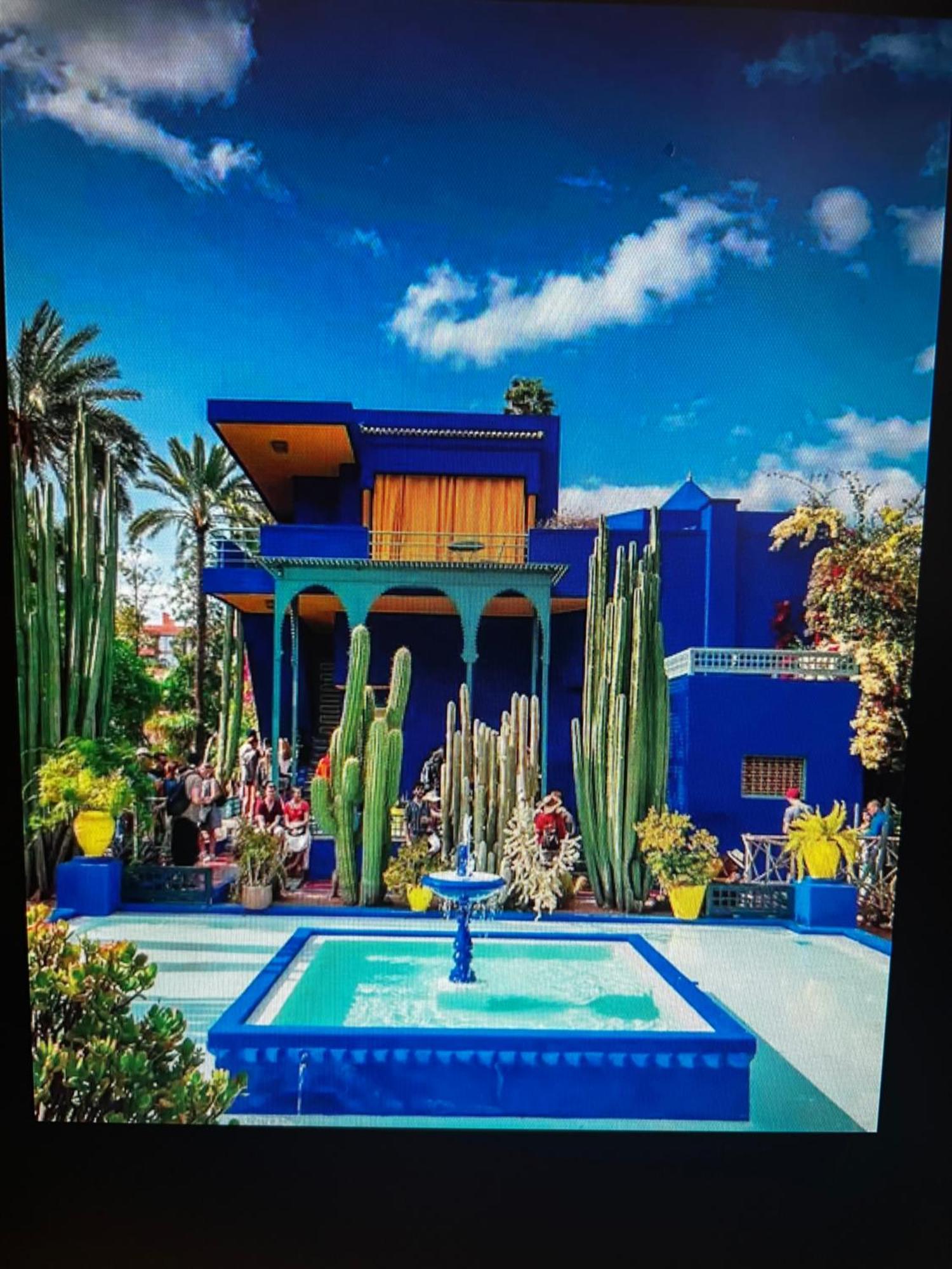 Schone Ferienwohnung: Poolblick und Terrasse nahe Majorelle Garden Marrakesh Exterior photo
